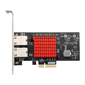 Tarjeta de Red PCIe 3.0 X4 MULTI-SPEED 10G/5G/2.5G/1G LAN DUAL RJ45 INTEL X550-T2 LP