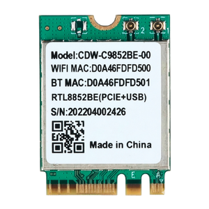 Tarjeta de WIFI M.2 2230 Dual Band WIFI6 2.4G/5G 1800M 802.11AX BT5.2 REALTEK RTL8852BE | Verde