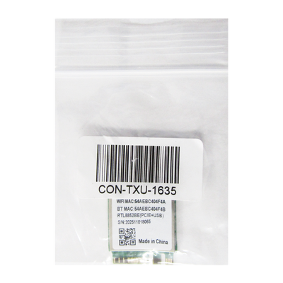 Tarjeta de WIFI M.2 2230 Dual Band WIFI6 2.4G/5G 1800M 802.11AX BT5.2 REALTEK RTL8852BE | Verde