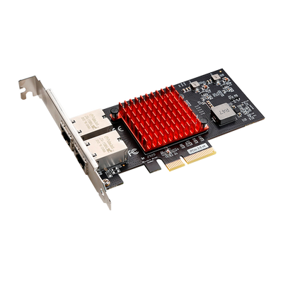 Tarjeta de Red PCIe 3.0 X4 MULTI-SPEED 10G/5G/2.5G/1G LAN DUAL RJ45 INTEL X550-T2 LP
