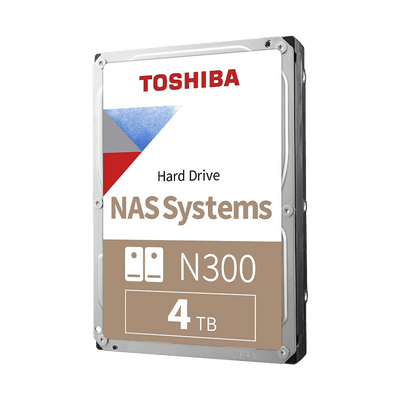 Disco Duro Toshiba N300 NAS 4TB 3.5" SATA III 7200 RPM | HDWG440XZSTA