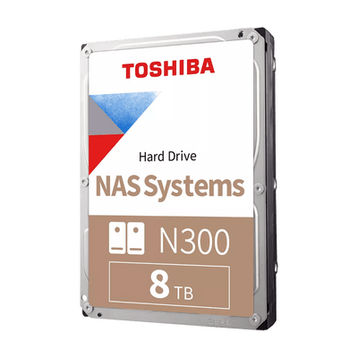 Disco Duro Toshiba N300 NAS 8TB 3.5" SATA III 7200 RPM | HDWG780XZSTA