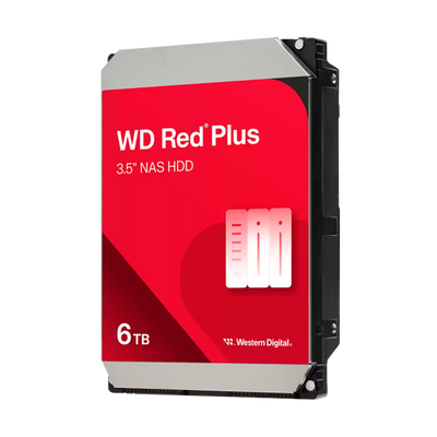 Disco Duro WD Red Plus NAS 6TB 3.5" SATA III 5640RPM | WD60EFPX