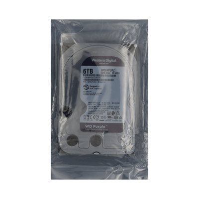 Disco Duro NAS SATA 3.5" 6TB 5400 RPM 256MB WD PURPLE WD64PURZ