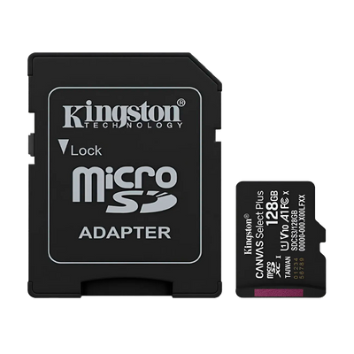 Memoria Micro SD 128GB Class 10 KingstonSDCS3/128GB con Adaptador