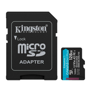 MicroSD Kingston Canvas Go! Plus 128GB | 200/100MB/s U3 V30 A2