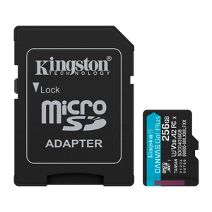 MicroSD Kingston Canvas Go! Plus 256GB | 200/100MB/s U3 V30 A2