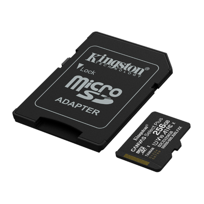 Memoria MicroSD 256GB Kingston Class 10 CANVAS Select Plus SDCS3/256GB con Adaptador