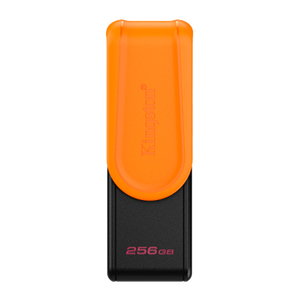 Memoria USB 3.2 256GB Kingston® EXODIA S,Color Negro con Tapa Amarilla DTXS/256GB