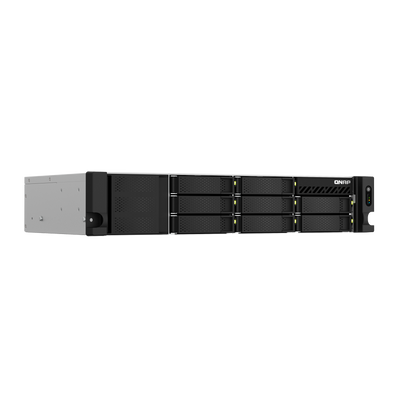 NAS Rack 2U 8-Bay QNAP AMD Ryzen™ V1500B 4-CORE 2 x 2,5GbE Fuente Redundante | TS-873AeU-RP