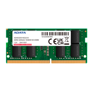 Memoria RAM DDR4 SO-DIMM 16GB 3200MHz CL22 Laptop ADATA® | 1.2V