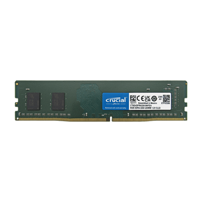Memoria RAM para desktop DDR4 PC4-25600 8GB 3200MHZ CL22 1.2V Crucial CT8G4DFRA32A