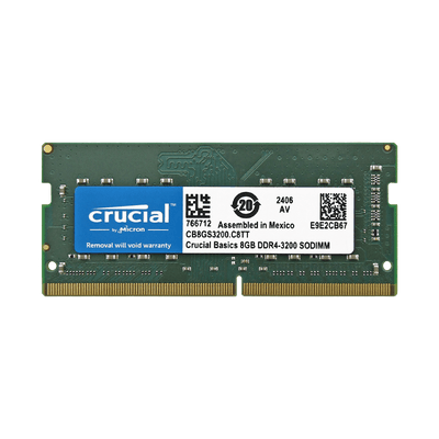 Memoria RAM para Laptop DDR4 PC4-25600 8GB 3200MHZ CL19 1.2V LAPTOP CRUCIAL BASICS CB8GS3200