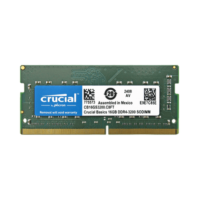 Memoria RAM para Laptop DDR4 PC4-25600 16GB 3200MHZ CL22 1.2V LAPTOP CRUCIAL BASICS CB16GS3200