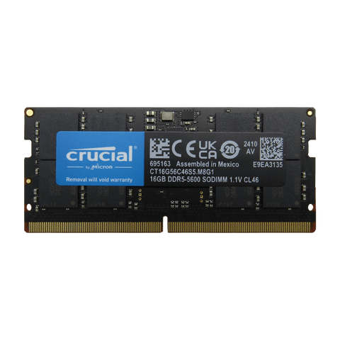 Memoria RAM para Laptop DDR5 PC5-44800 16GB 5600MHZ CL46 1.1V para