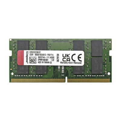 Memoria RAM para portátil DDR4 PC4-25600 32GB 3200MHZ CL22 1.2V LAPTOP KINGSTON KVR32S22D8/32