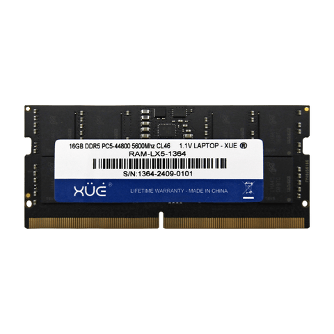 Memoria RAM DDR5 16GB 5600MHz PC5-44800 CL46 Laptop XUE® | 1.1V