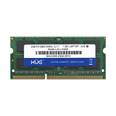 Memoria RAM para portatil DDR3L PC12800 2GB 1600Mhz CL11 1.5/1.35V, marca XUE® Laptop - PCS FOR ALL SAS