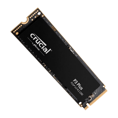 Disco de estado sólido SSD PCI-E 4.0 M.2 2280 4TB NVME P3 CT4000P3PSSD8 4100 MB/S, Color Negro, Marca Crucial