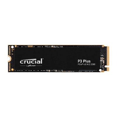 Disco de estado sólido SSD PCI-E 4.0 M.2 2280 4TB NVME P3 CT4000P3PSSD8 4100 MB/S, Color Negro, Marca Crucial