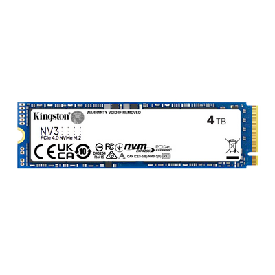 SSD Kingston NV3 4TB PCIe 4.0 NVMe M.2 2280 | 6000/5000 MB/s - SNV3S/4000G