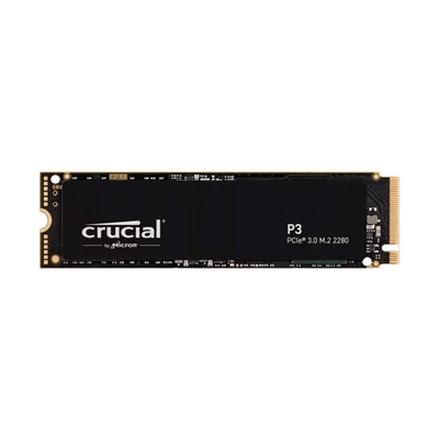 Disco de estado sólido SSD PCI-E 3.0 M.2 2280 500GB NVMe Crucial P3 CT500P3SSD8 R/W 3500/1900 MBs