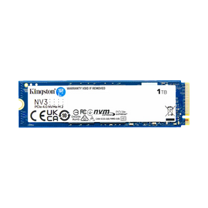 Disco de Estado Sólido SSD PCI-E 4.0 M.2 2280 1TB NVME, marca Kingston  NV3 SNV3S/1000G R/W 6000 MB/S