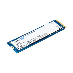 Disco de Estado Sólido SSD PCI-E 4.0 M.2 2280 1TB NVME, marca Kingston  NV3 SNV3S/1000G R/W 6000 MB/S
