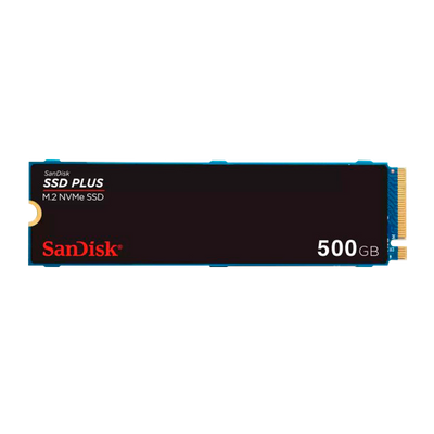 Disco de estado sólido SSDPCI-E 3.0 M.2 2280 500GB NVME SANDISK SSD PLUS SDSSDA3N-500G-G26 R/W 2400 MB/S