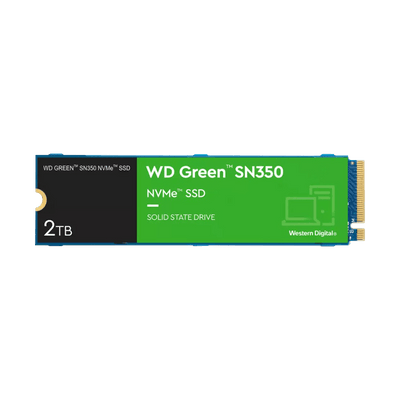 Disco de estado Sólido PCI-E 3.0 M.2 2280 2TB NVME WD GREEN SN350 3.200 MB/S WDS200T3G0C
