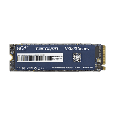 Disco de Estado Sólido SSD PCI-E 3.0 M.2 2280 256GB NVME XUE® TACHYON N3000/256GB 3100/1400MB/S (TRAY PACKING)