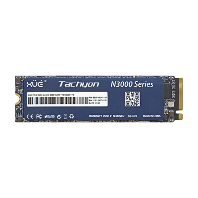 Disco de Estado Sólido SSD PCI-E 3.0 M.2 2280 1TB NVME XUE® TACHYON N3000/1TB 3500/3100MB/S (TRAY PACKING)
