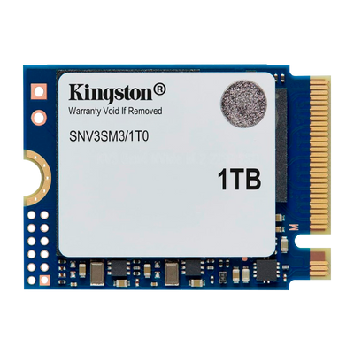 SSD PCIe 4.0 NVMe 1TB M.2 2230 Kingston NV3 | 6.000/4.000 MB/s - SNV3SM3/1T0