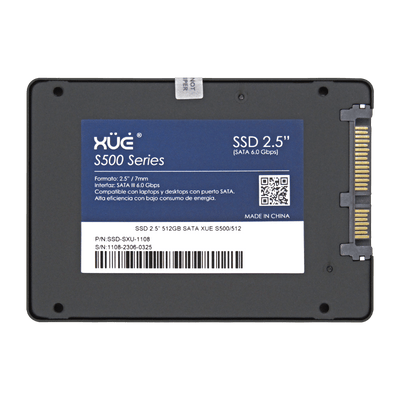 Disco Duro SSD 2.5" 512GB SATA XUE® Blink S500 Velocidad 550MB/s| Tray Packing