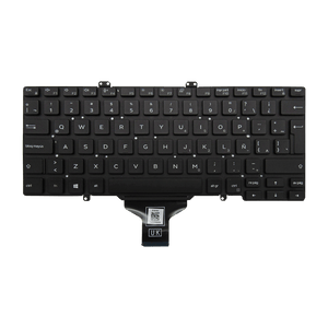 Teclado para portátil  Dell Latitude 7400 / 3400 / 5400 / 7410 0KC72T Backlight TrackPoint Sin Marco Español LA Negro