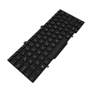 Teclado para portátil  Dell Latitude 7400 / 3400 / 5400 / 7410 0KC72T Backlight TrackPoint Sin Marco Español LA Negro