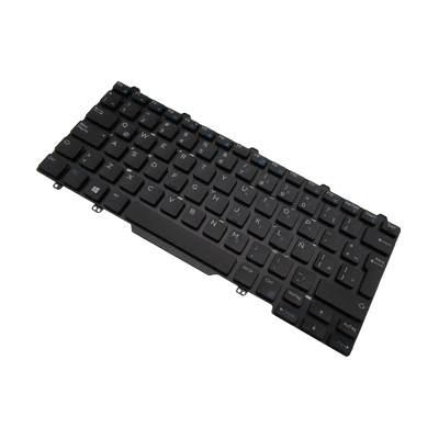 Teclado para portátil DELL Latitude  3340 5490 7490 0D19TR i5-8, Color Negro, Lenguaje LA, Sin MARCO (ORG)