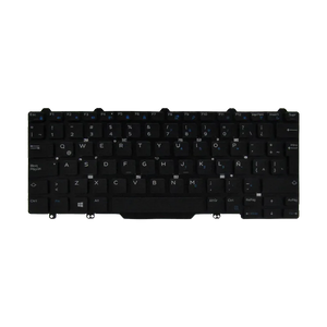 Teclado para Laptop Dell Latitude 3340 / 5490 / 7490 0D19TR Sin Marco Español LA Negro
