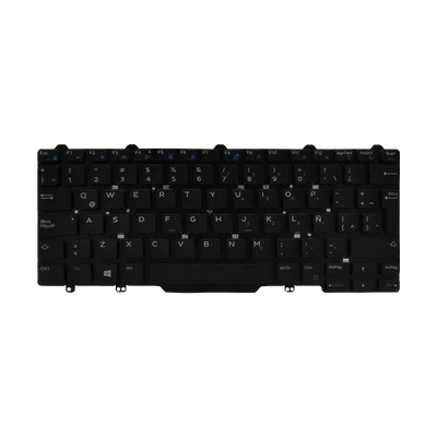Teclado para portátil DELL Latitude  3340 5490 7490 0D19TR i5-8, Color Negro, Lenguaje LA, Sin MARCO (ORG)