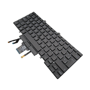 Teclado para portátil DELL Lattitude7400 3400 5400 7410 0KC72T i5-8 NEGRO LA SIN MARCO, W/TRACKPOINT, BACKLIGHT (ORG)