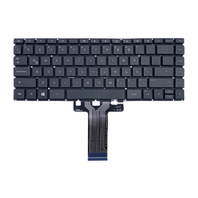 Teclado para portátil HP 240-G6 / 245-G6 / 14-CF Sin Marco Español SP/LA Negro