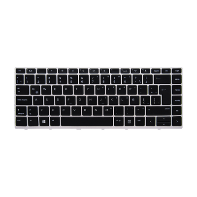 Teclado para portátil HP 430-G5 440-G5 NSK-XJ0SQ con marco Silver Español Org