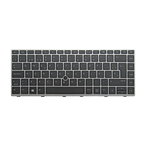 Teclado para portátil HP 840-G5 G6 745-G5 L98013-001 Español Sin Trackpoint Con Marco Gris Negro