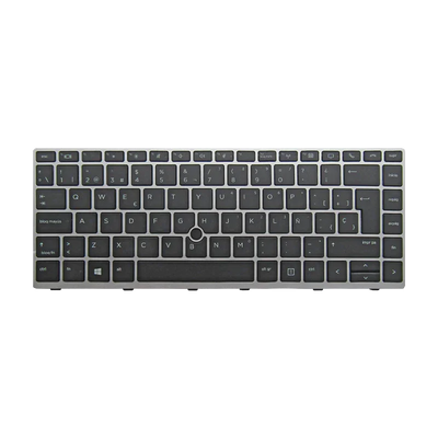 Teclado para portátil HP 840-G5/G6 745-G5 L98013-001 SIN TRACKPOINT CON MARCO GRIS, NEGRO ESPAÑOL (GEN)