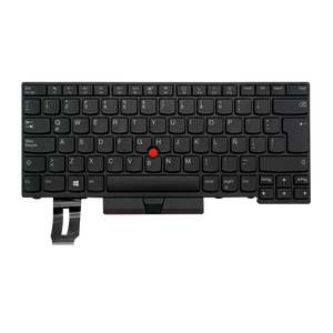 Teclado para portátil Lenovo T14 / P14s Gen 1 Layout LA Negro  con Marco TrackPoint
