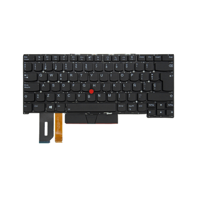 Teclado para portátil Lenovo T14 P14S GEN1 01YP240 i5-10 CON MARCO C/TRACK POINT NEGRO ESPAÑOL (ORG)