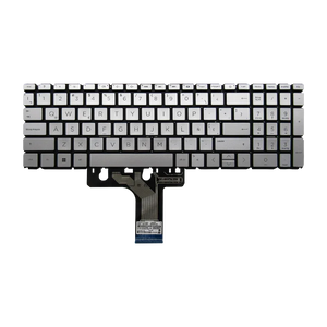 Teclado para portátil HP 15S-ER / 15-ER / 15-EG / 15-EH / 17-CN / 17-CP Sin Marco Español SP/LA Plateado
