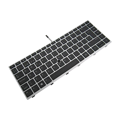 Teclado para portátil HP 840 G5 y G6, Con Trackpoint Backlight, Con Marco, Color Gris, Idioma Español (OEM)