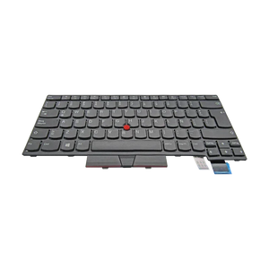 Laptop replacement keyboard with trackpoint and touchpad buttons for notebook computer