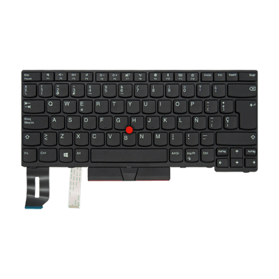 Teclado para portátil Lenovo  E480 L480 T480S L380 01YP760, Con Marco, Con Trackpoint, Color Negro, Idioma Español (GEN)